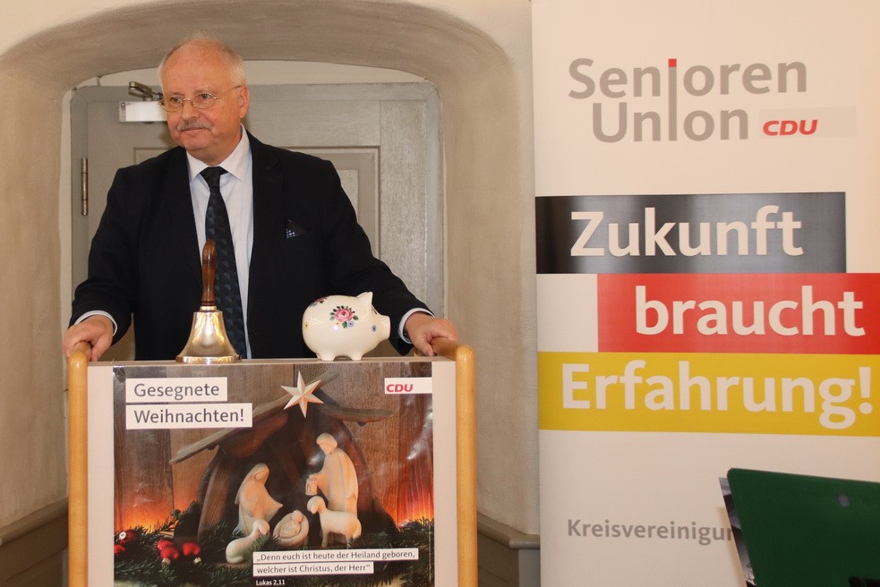 Der emeritierte Propst Joachim Kuklik bei seiner Andacht