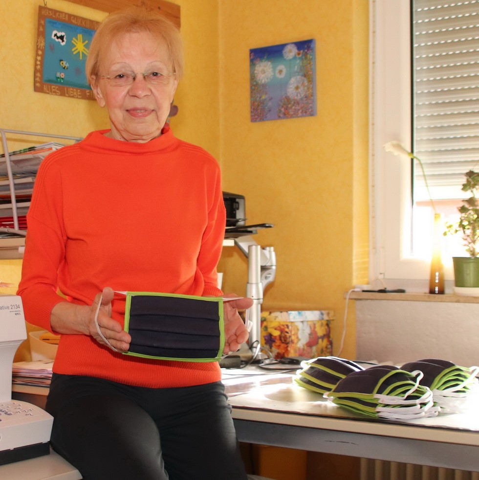 Frau Verstegen bei der Arbeit