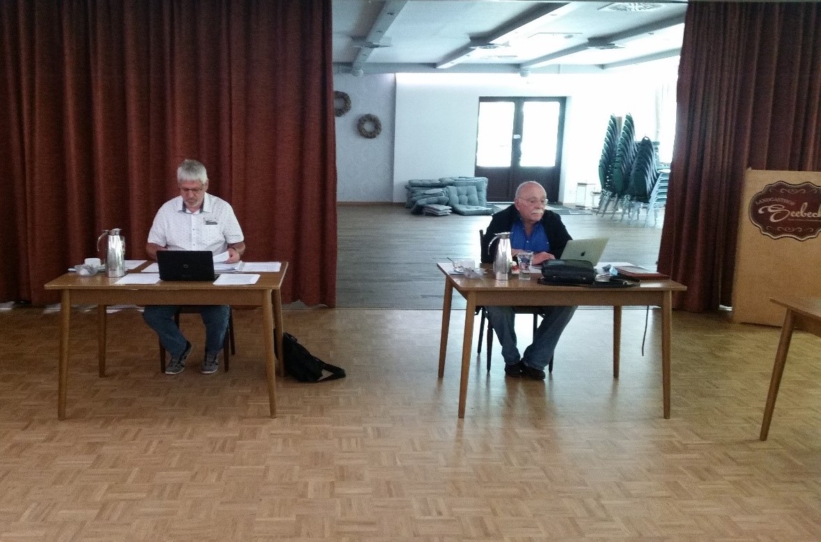 von links: Kreisvorsitzender Uwe Anders und stellv. Kreisvorsitzender Gnther Braun