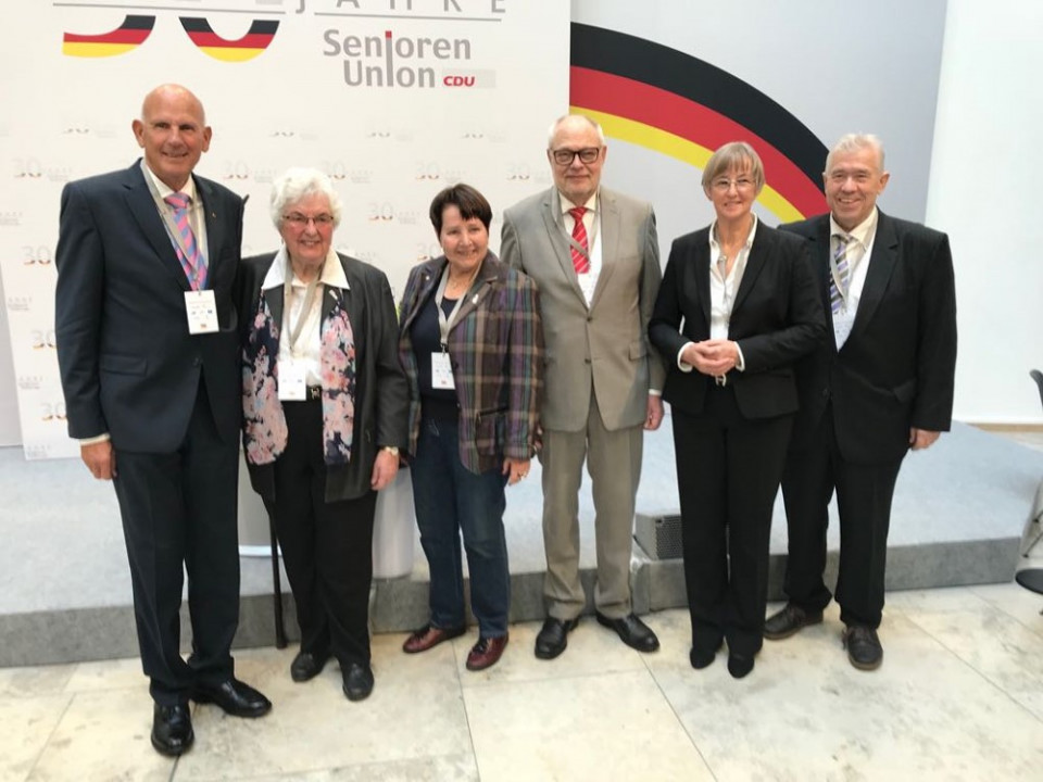 von links: Walter Klemme, Erika Schmelzle, Erika Koegel, Rainer Hajek, Heidi Exner und Jrgen Schart