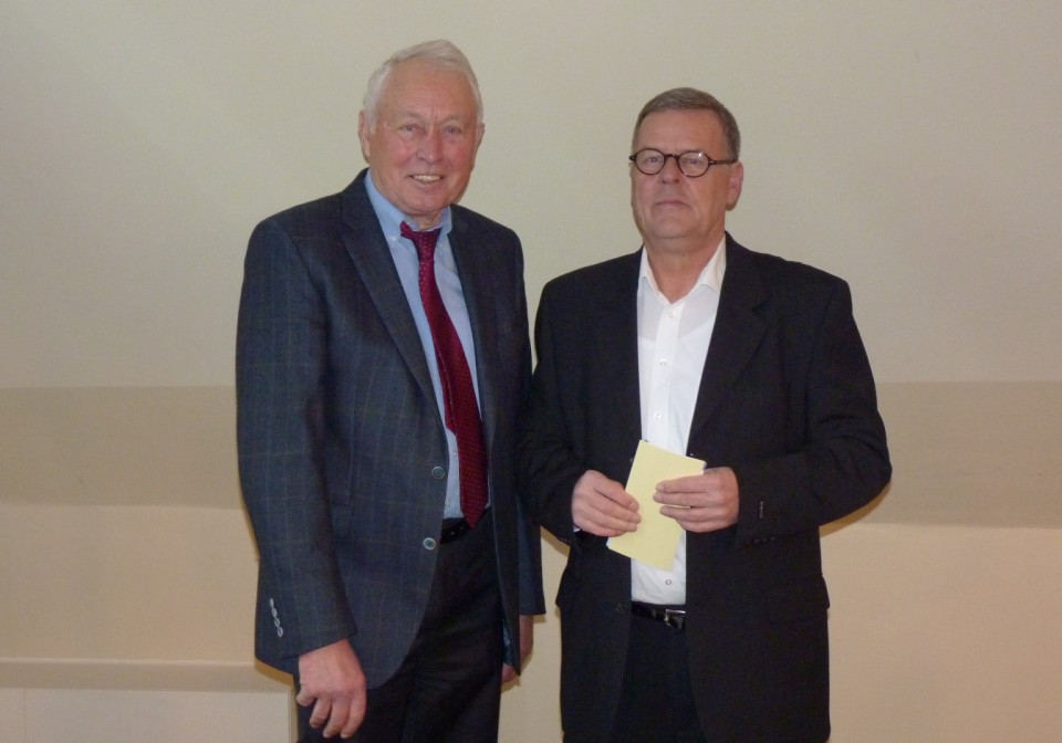 Hans-Ludwig Demann (links) und sein Nachfolger Manfred P. Kiehn