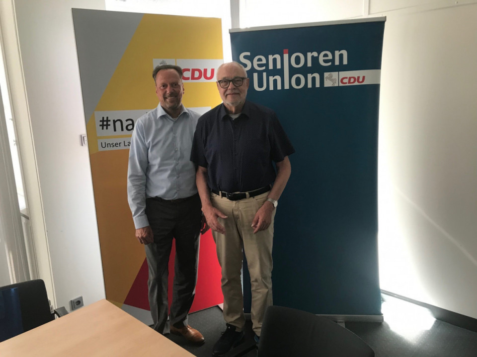 von links: Dirk Toepffer MdL und Rainer Hajek, SU-Landesvorsitzender