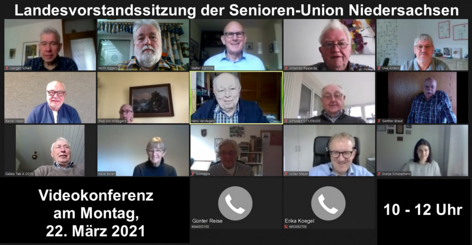 Alle Teilnehmer der Zoom-Videokonferenz