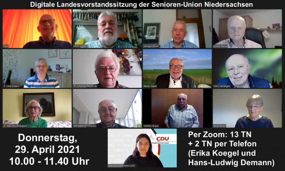 Alle Teilnehmer der Zoom-Videokonferenz