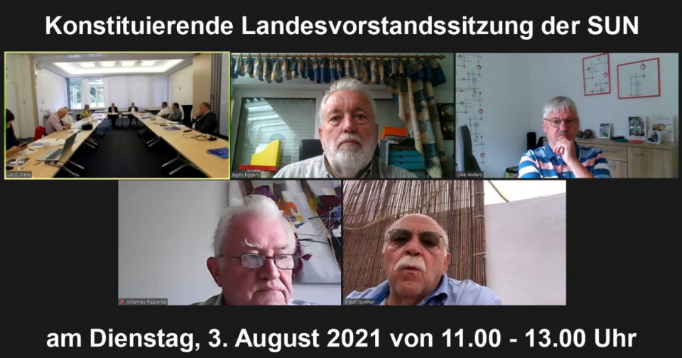 Alle Teilnehmer der Zoom-Videokonferenz